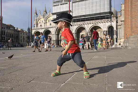 Venice, Italy - St. Mark's Square and my younger son Alexander
