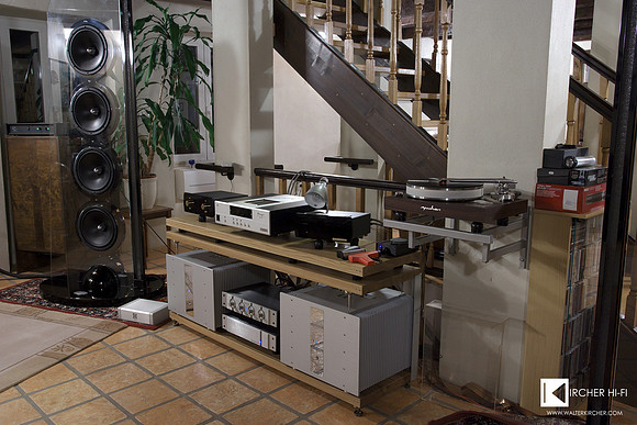 SoulSonic Impulse SE setup in Piran region - active crossover done by famous Pass Labs XVR-1 electronic crossover, feeding two Accustic Arts AMP II power amps.