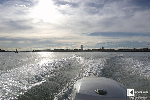 Venice, Italy - waves show the way