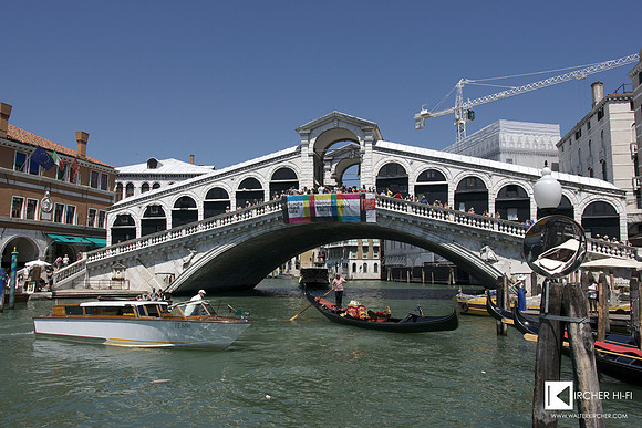 Venice, Italy - famous Rialto Bridge over the Grand Canal