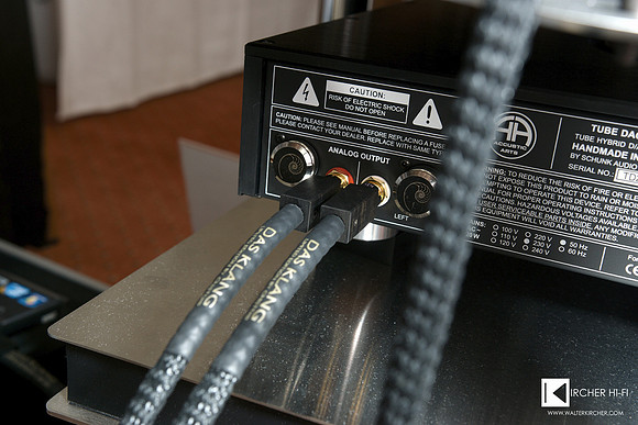 new Chisto Das Klang Richter rca cables connecting Accustic Arts Tube DAC II MK 2