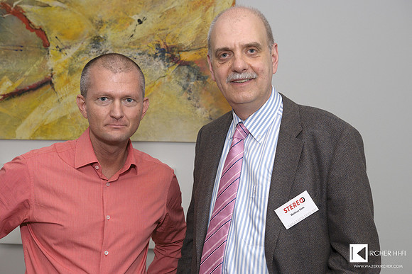 Matthias Böde from STEREO Magazin posing with me in Linz