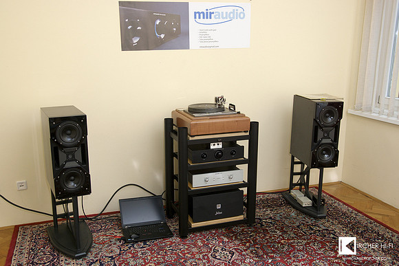 Miraudio & All Stars Audio setup at Multipak show