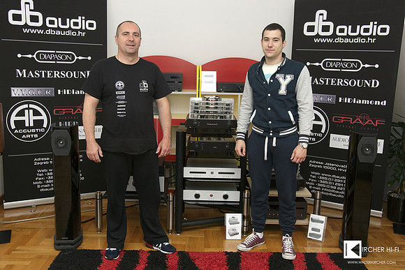Damir Boltek and his son Mario from DB Audio Zagreb