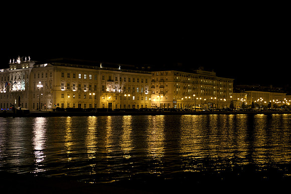 Trieste, Italy in September - handheld nightshoot