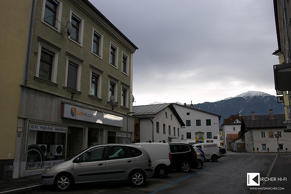 Aktivstudio audio shop is situated in an old house near Innsbruck downtown.