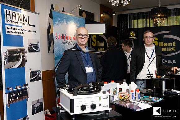 Uwe Draabe from Hamburg, owner of Nessie and Hannl which manufacturer probably the best record cleaning machines