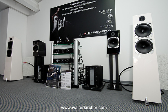 HIGH END 2014 Munich -  big setup: Totem Acoustic Element Metal and Fire speakers with Accustic Arts reference electronics (DRIVE II, TUBE DAC II MK2, TUBE PREAMP II MK2 and MONO II, all cables)