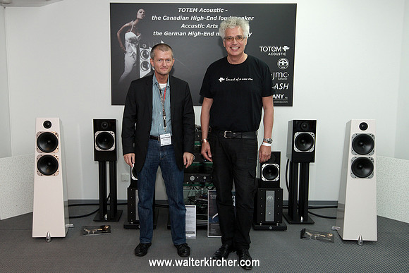 HIGH END 2014: myself and Vince Bruzzese (CEO Totem Acoustic)