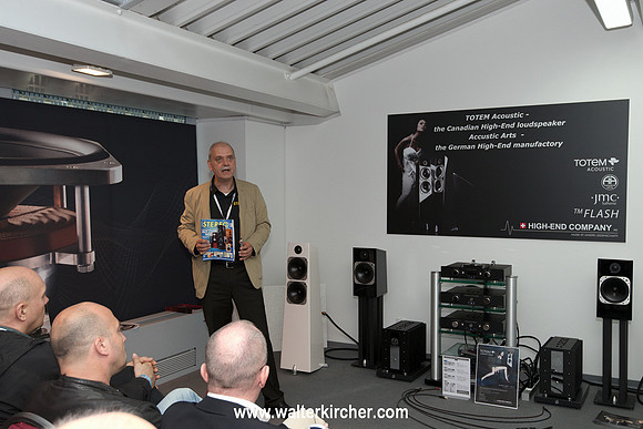 HIGH END 2014: STEREO masgazine workshop with Matthias Boede in Accustic Arts - Totem Acoustic room