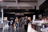 Big Sambs Hifi booth at the entry of the event / exhibition area