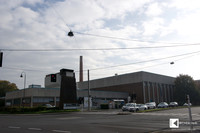 Linz Tabakfabrik, former tobacco factory - now a big center for events & exhibitions near Linz downton