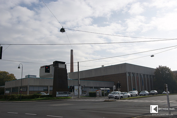 Linz Tabakfabrik, former tobacco factory - now a big center for events & exhibitions near Linz downton