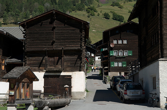 Village along the Furka Street...