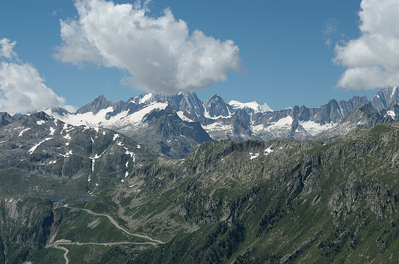 Furka Pass street, Uri Alps