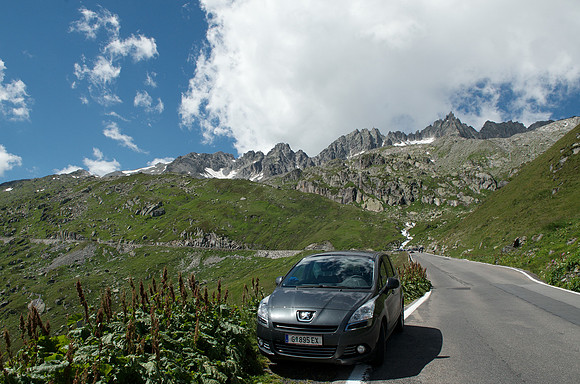 Furka Pass street, east side