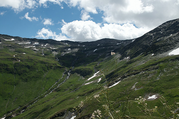 Furka Pass (2429m), a high mountain pass in the Swiss Alps