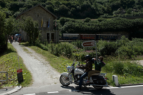 Furka Pass: Gletsch railway station in Gletsch, 1759m