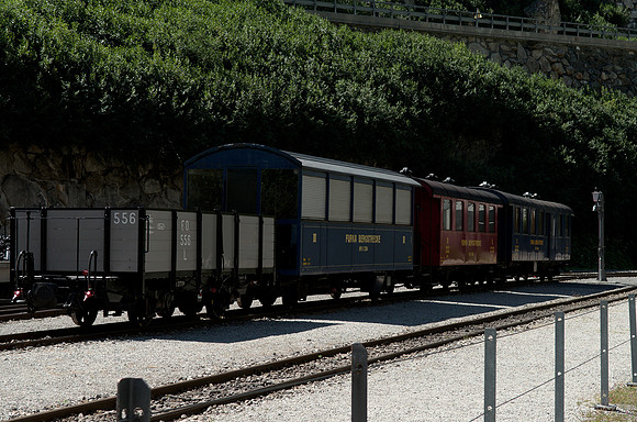 Furka Pass: Gletsch railway station in Gletsch, 1759m