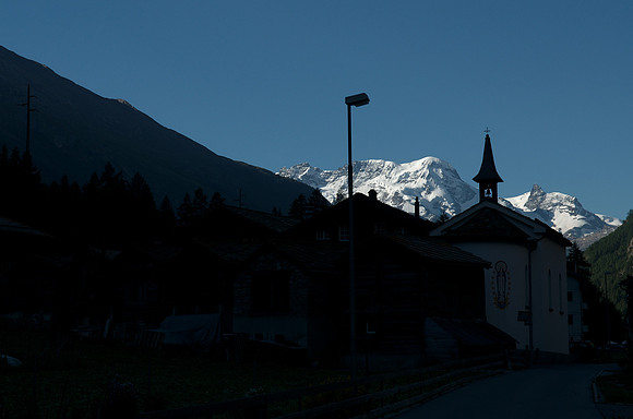Randa, near Zermatt - looking south: Breithorn 4165m