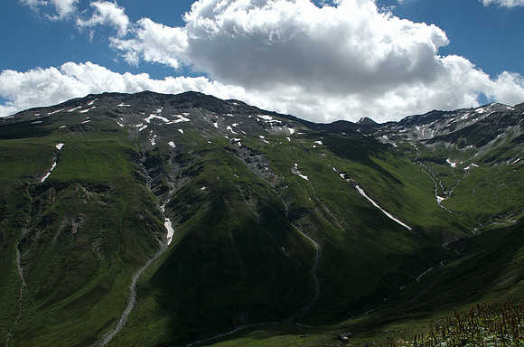 Furka Pass street, east side