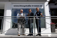 Complete IsoTek team at Klangstudio Trauner