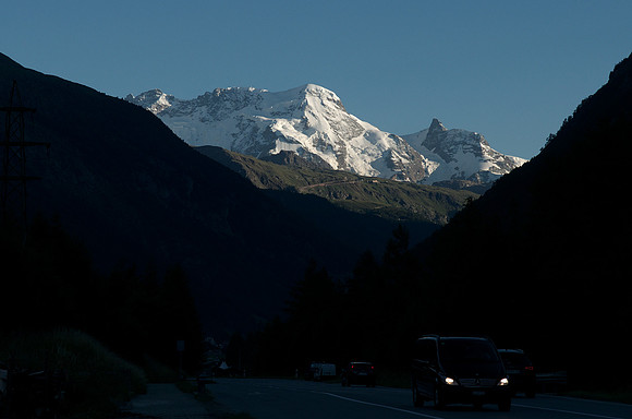 on the road to Zermatt, Switzerland