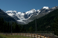 Bernina Pass - Morteratsch Glacier, largest glacier in the Bernina range of the Bündner Alps