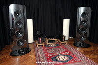 SoulSonic Impulse SE flagship loudspeaker, driven by Accustic Arts reference electronics