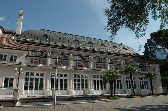 Merano, South Tyrol - Kurhaus of Meran (Meran became a popular spa resort due to the frequent visits of Empress Elisabeth of Austria)