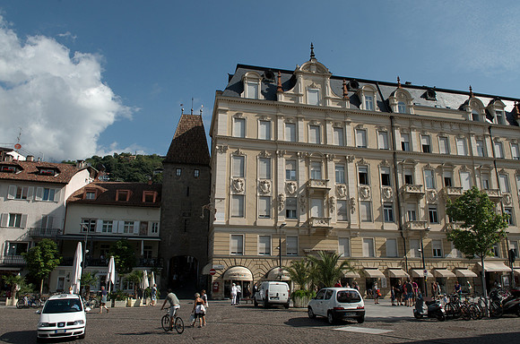 Merano, South Tyrol - one city gate to old city