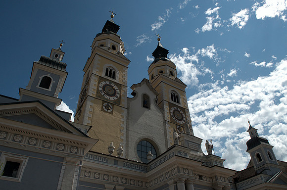 Brixen, South Tyrol - the Cathedral (10th century), was rebuilt in the 13th century and again in 1745-1754 along Baroque lines.