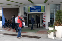 The Holiday Inn  offers the great fair a lot of space in a prominent place.