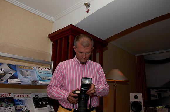 Walter Kircher presenting at Klangbilder high-end audio show 2012 Accustic Arts and Totem Acoustic