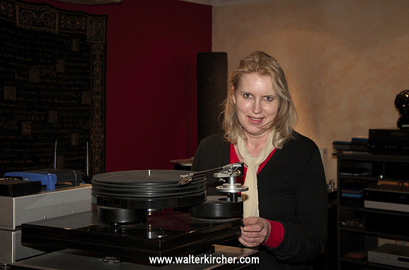 Heidemarie Tratnik, owner of Acoustic Point shop in Klagenfurt, Austria