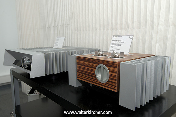 HIGH END 2014: Pathos - in front INPOLREMIX amplifier, in rear ETHOS amplifier (both with DAC option incl. async. USB)