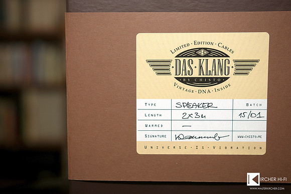 CHISTO Das Klang speaker cables
