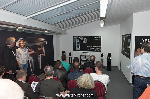 Totem Acoustic, VTL room with audience at the HIGH END 2013 in Munich!
