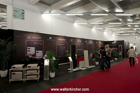 HIGH END 2014: Taurus High-End distributor booth with Bel Canto, Magnepan, Soulution, Wilson Benesch