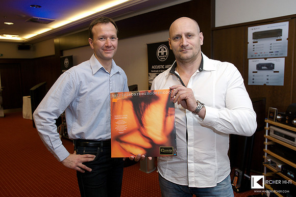from left: Ludwig Zabak from Perfect sound group and Milan Hanzel, Hanzel Audio