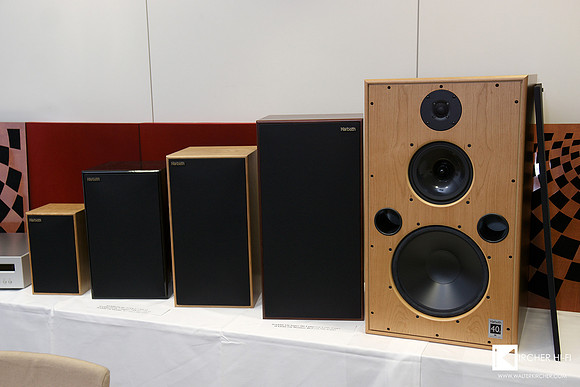 Famous UK Harbeth speaker parade in Nisel room