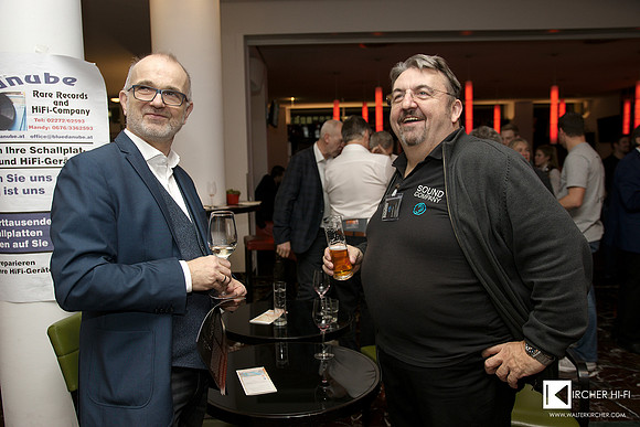 Ing. Draabe (Nessie Vinylmaster) and Walter Windisch (Soundcompany) after a great show in Vienna
