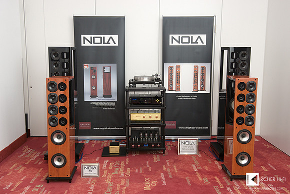 Nola speakers shown in Vienna - midrange and tweeter working in dipole mode