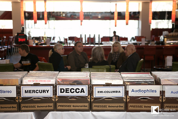 Blue Danube Records booth in the lobby