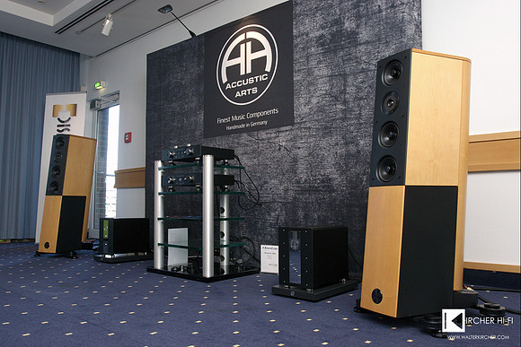 Accustic Arts and Audiophysic exhibited as two German manufacturers together in one large room.
