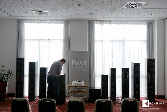 Backes & Müller presenting in Vienna various speakers up to big BMLine 35