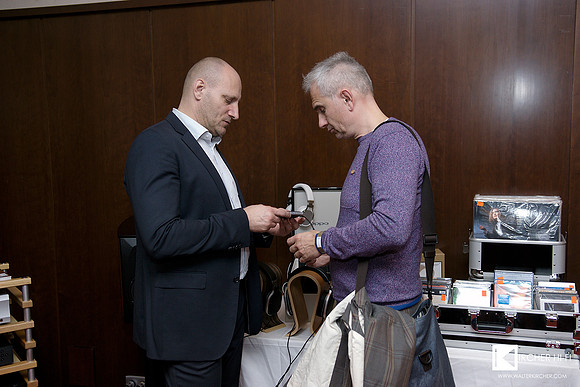 my Slovakian Accustic Arts dealer Milan Hanzel with guest