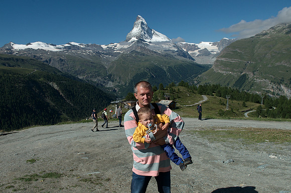 Sunnegga Paradise, 2280m - view to Matterhorn 4478m