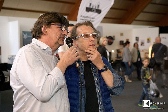 from left: Till Philippi (Vienna vinyl & Music Fair) with Andi Beit