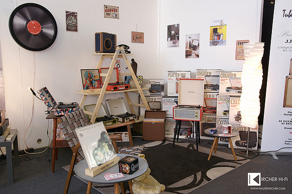 Wasami showed ultra-cool old-fashioned made Crosley turntables